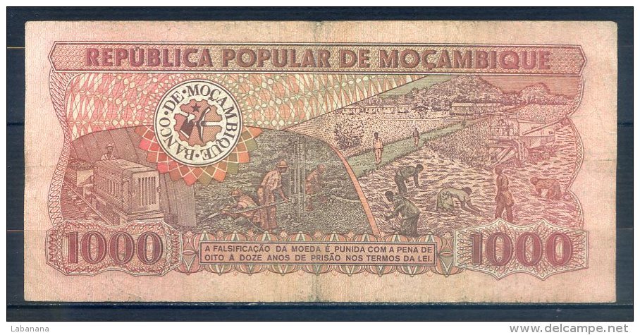 514-Mozambique Billet De 1000 Meticais 1986 AB745 - Mozambico