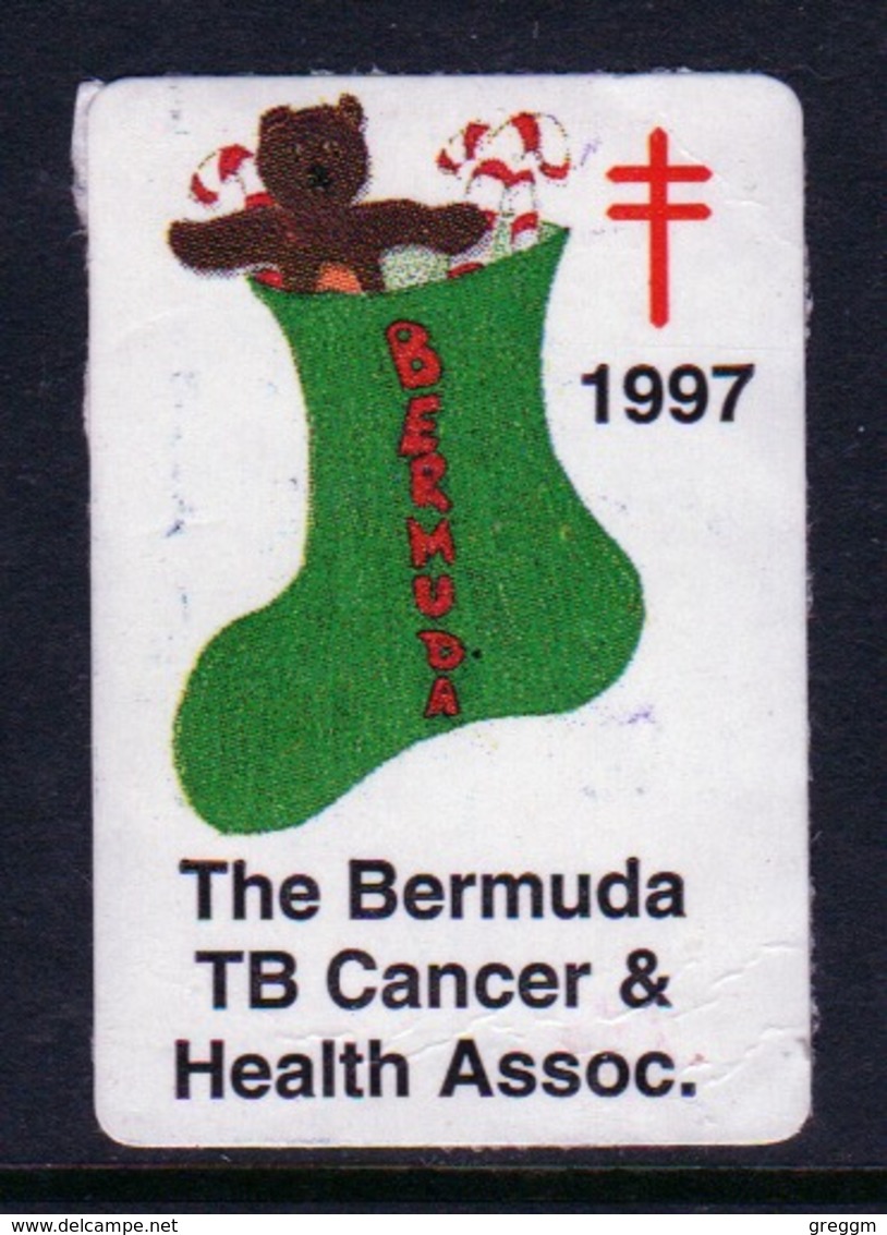 Bermuda  Single Christmas Charity Label From 1997 In Unused Condition. - Erinnofilie