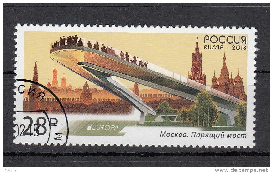 Russia Russland 2018 Used Mi Nr. 2537 Europe CEPT Bridges - Oblitérés