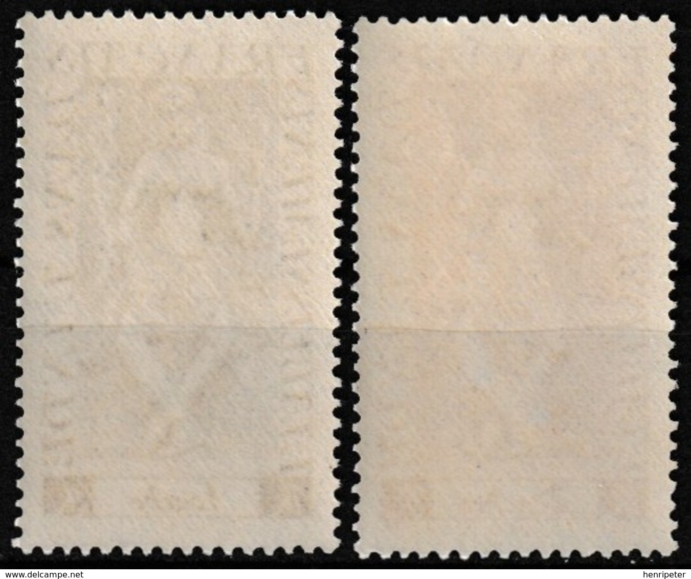 Lot De 2 Timbres-poste Gommés Neufs** - Divintés Apsara - N° 236-237 (Yvert) - Établissements Français Dans L'Inde 1948 - Unused Stamps