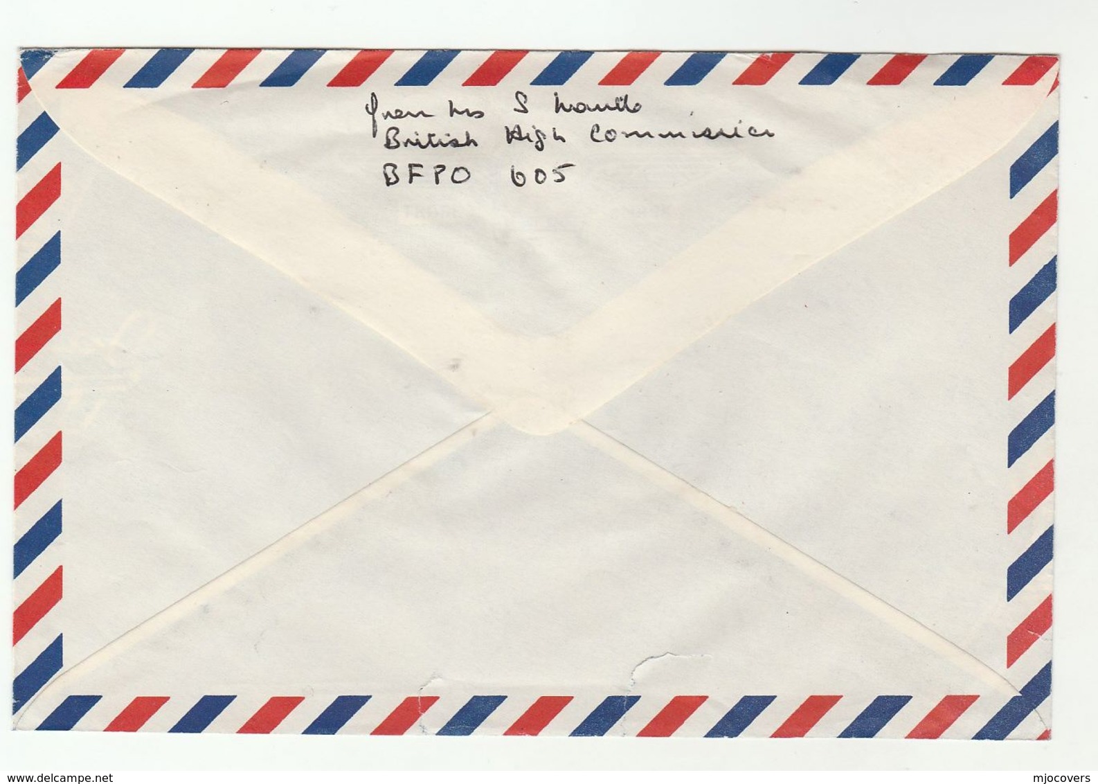 1980 BRUNEI British Forces RED CROSS COVER From BFPO 605  Airmail To GB  Stamps - Brunei (1984-...)