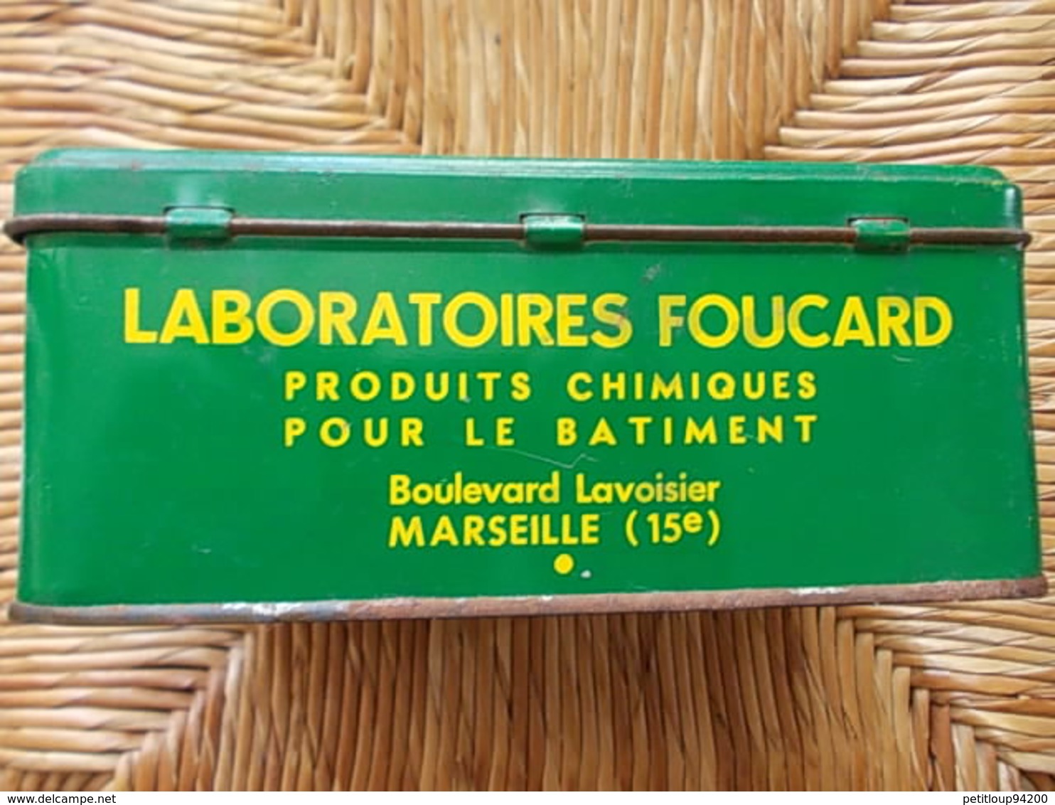 BOITE METALLIQUE LE SOLEIL Le Super Hydrofuge LABORATOIRES FOUCARD  Marseille - Scatole