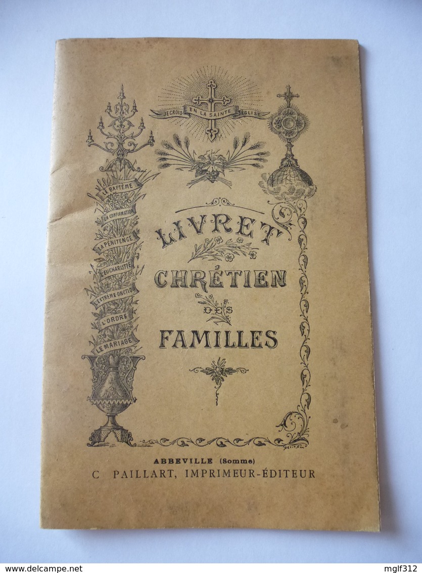 LIVRET CHRETIEN DES FAMILLES : Diocèse De BEDARIEUX Complété à Partir Du Baptême En 1871 - Religion