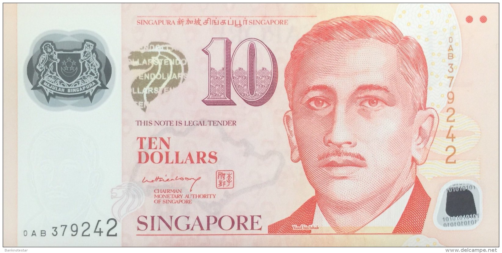 Singapore 10 Dollars, P-48a (2004) - UNC - Singapur