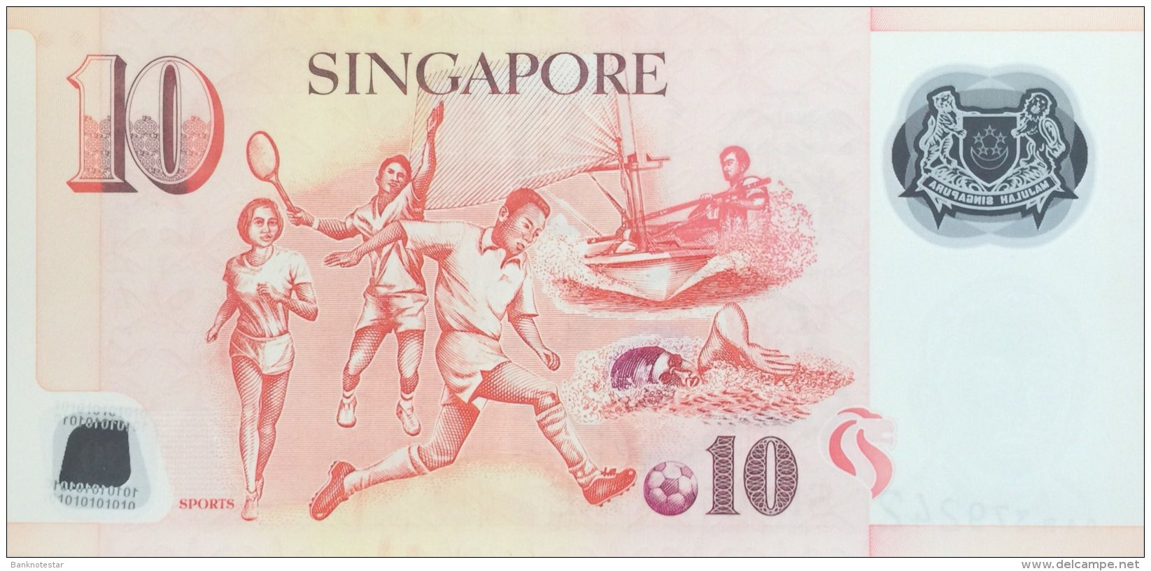 Singapore 10 Dollars, P-48a (2004) - UNC - Singapore