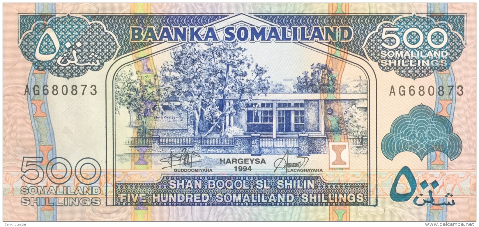 Somaliland 500 Shilin, P-6a (1994) - AU - Somalia