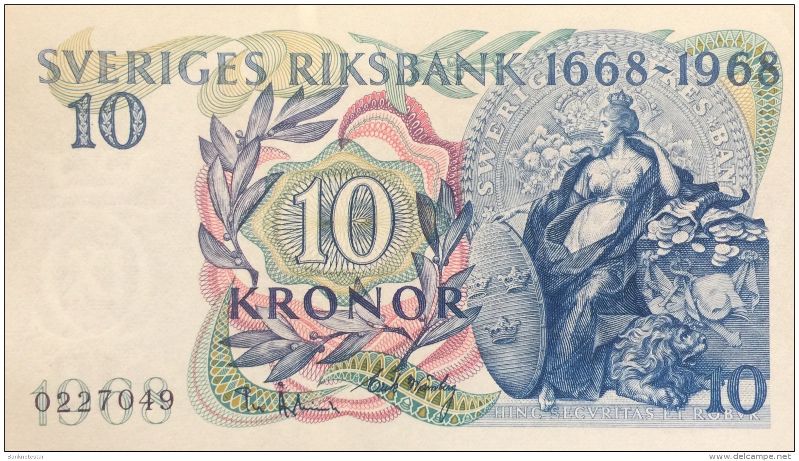 Sweden 10 Kroner, P-56a (1968) - UNC - Schweden