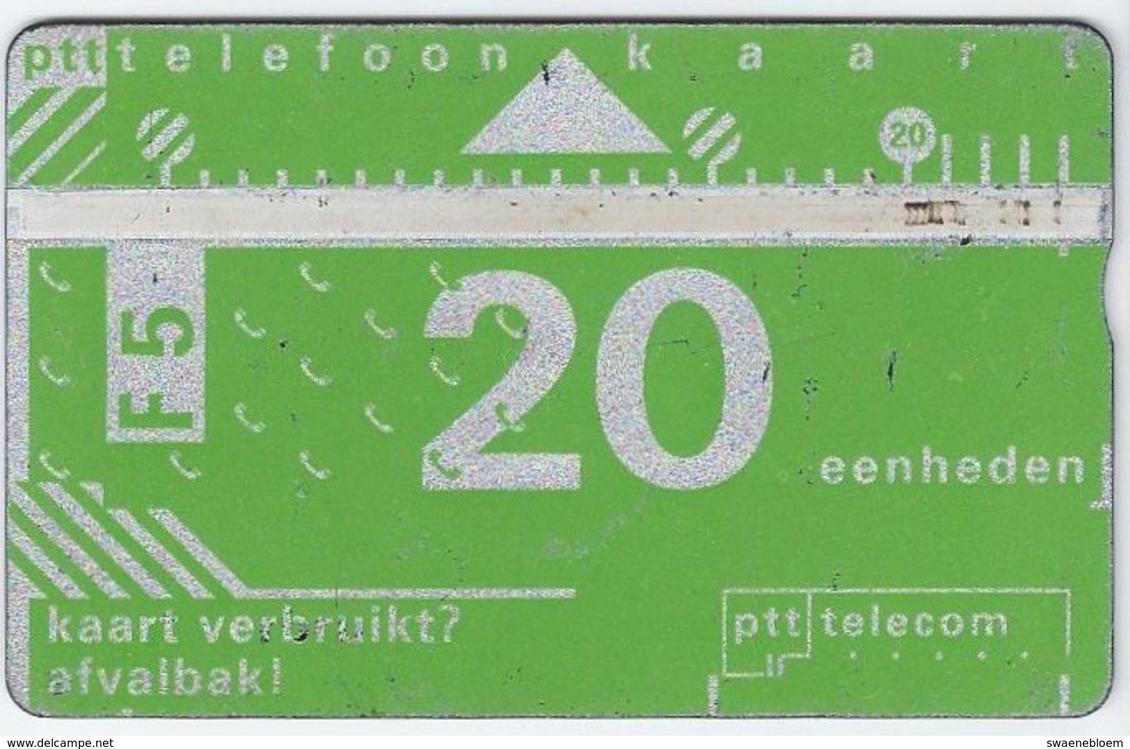 Telefoonkaart.- 011C07352. Nederland. PTT Telecom 20 Eenheden. 5 Gulden. - Public
