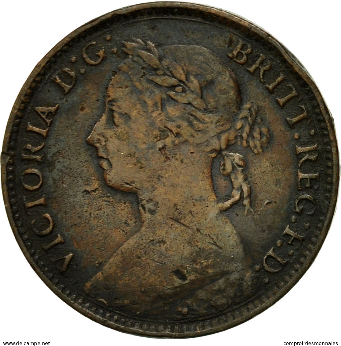 Monnaie, Grande-Bretagne, Victoria, Farthing, 1893, TB+, Bronze, KM:753 - B. 1 Farthing