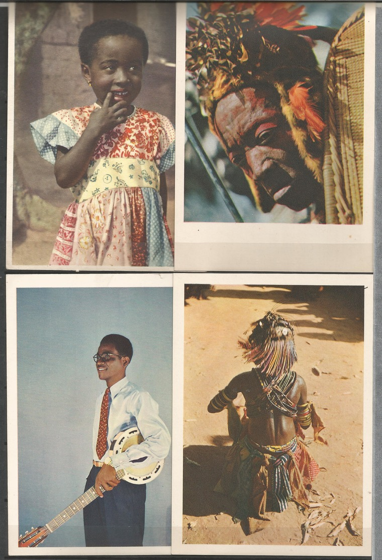 Belgian Congo 4 Postcards  "B.P. 74, LEOPOLDVILLE" (LOT1) - Belgisch-Congo