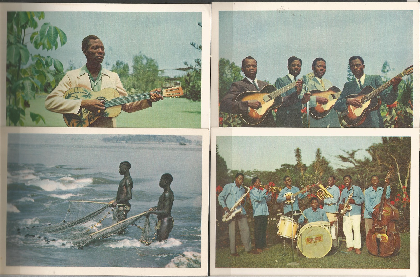 Belgian Congo 4 Postcards  "B.P. 74, LEOPOLDVILLE" (LOT2) - Congo Belge