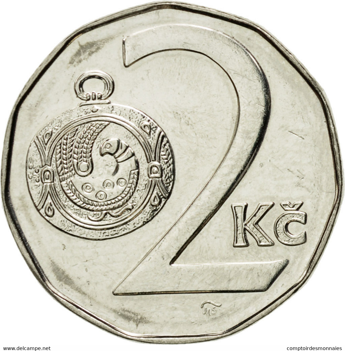 Monnaie, République Tchèque, 2 Koruny, 1994, TTB+, Nickel Plated Steel, KM:9 - Tchéquie