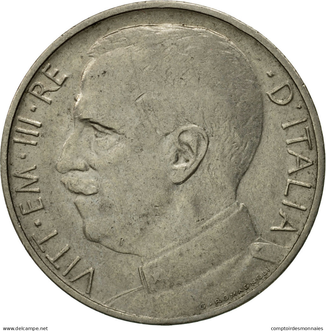 Monnaie, Italie, Vittorio Emanuele III, 50 Centesimi, 1919, Rome, TTB, Nickel - 1900-1946 : Vittorio Emanuele III & Umberto II