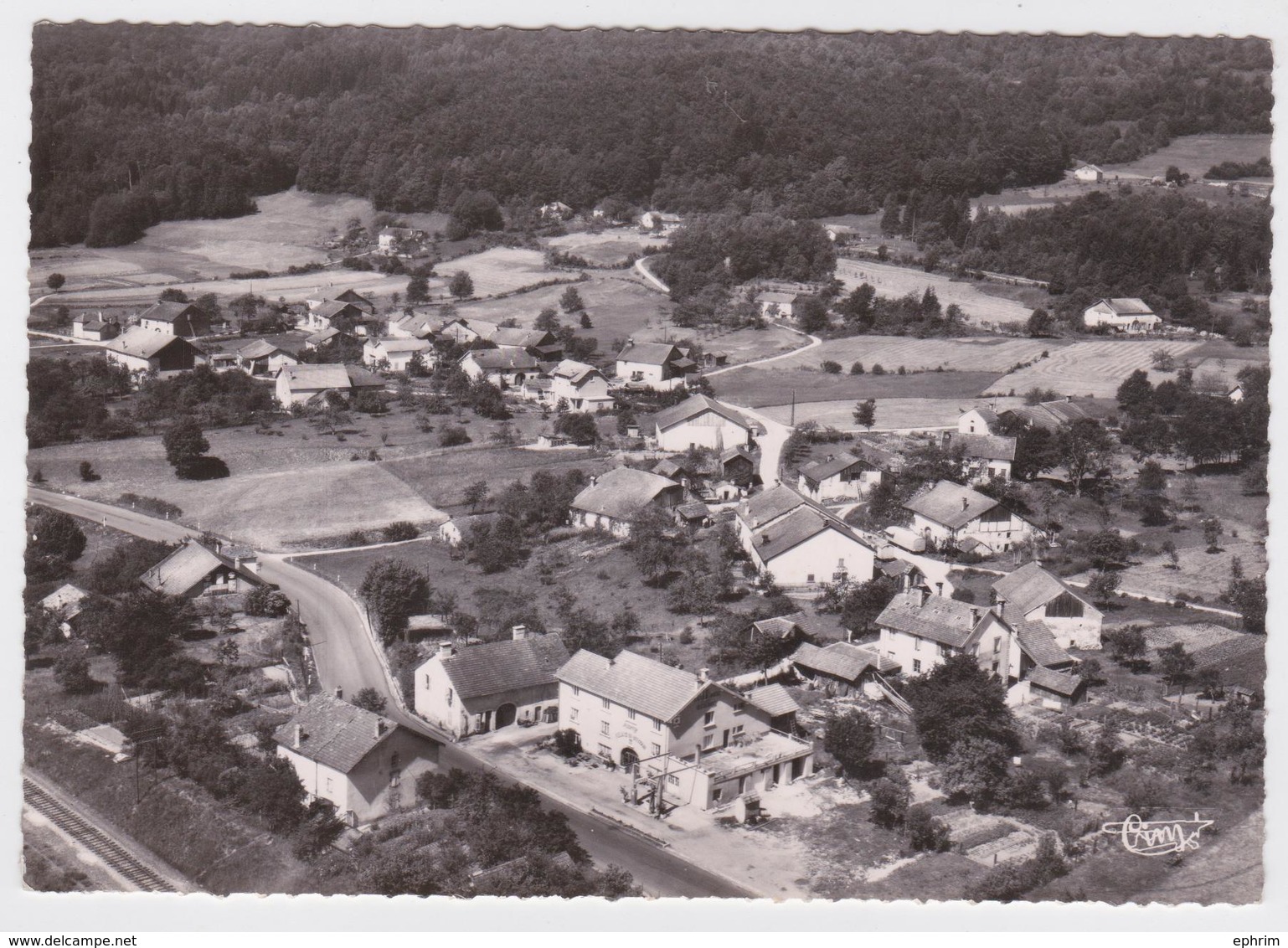 SAINT-NABORD (Vosges) - Vue Panoramique Aérienne - Voie Ferrée - Saint Nabord