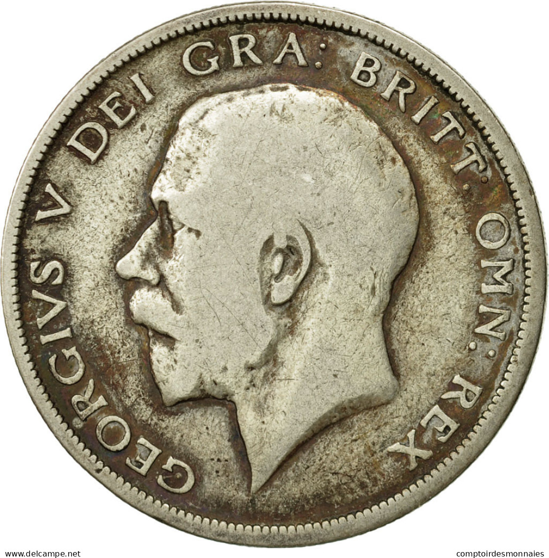 Monnaie, Grande-Bretagne, George V, 1/2 Crown, 1920, TB, Argent, KM:818.1a - K. 1/2 Crown