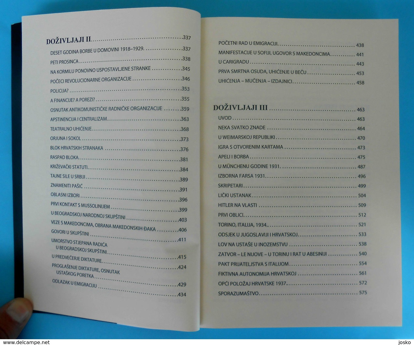 WW2 ... CROATIA - ANTE PAVELIC " DOZIVLJAJI " - NOVO CJELOVITO IZDANJE  Ustase Ustashe Kroatien Croatie Croazia NEW BOOK - Other & Unclassified