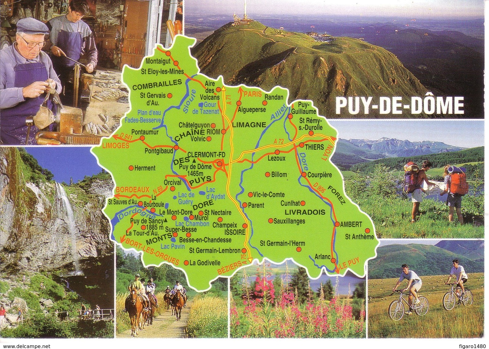 63 PUY DE DOME - Landkarten