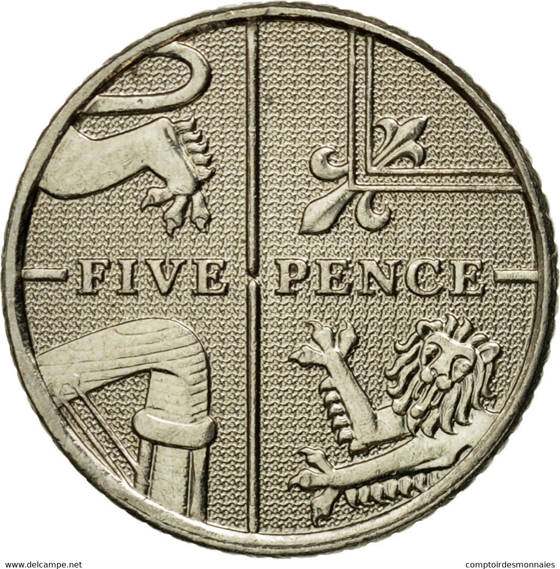Monnaie, Grande-Bretagne, Elizabeth II, 5 Pence, 2008, SUP, Copper-nickel - 5 Pence & 5 New Pence