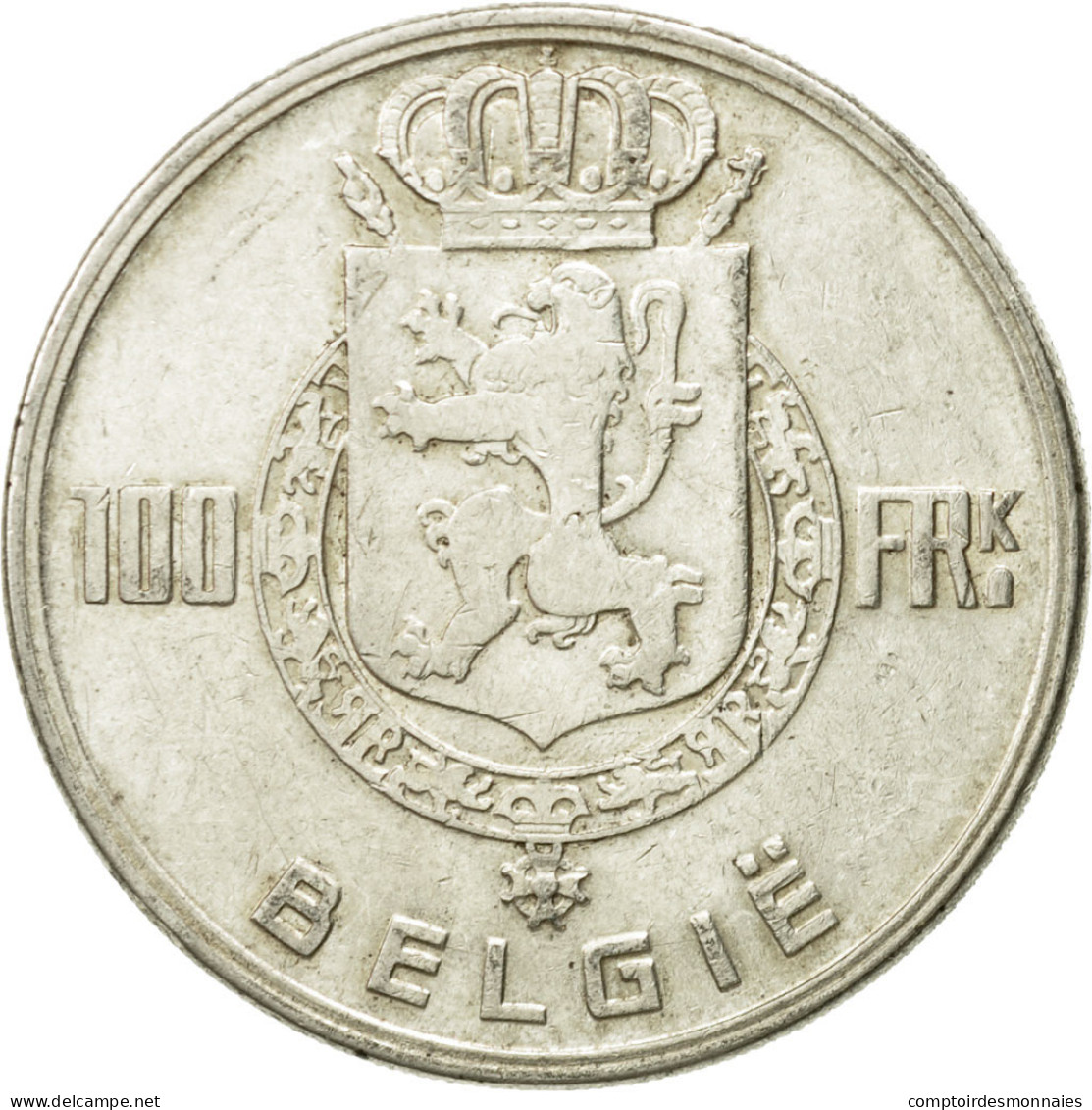 Monnaie, Belgique, 100 Francs, 100 Frank, 1951, TB+, Argent, KM:139.1 - 100 Frank