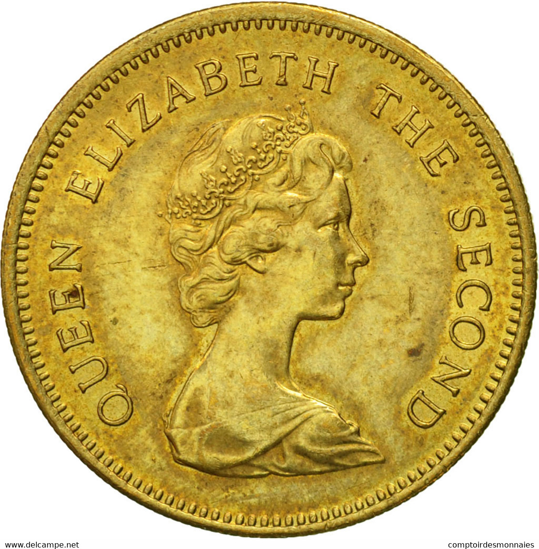 Monnaie, Hong Kong, Elizabeth II, 50 Cents, 1980, TTB, Nickel-brass, KM:41 - Hong Kong