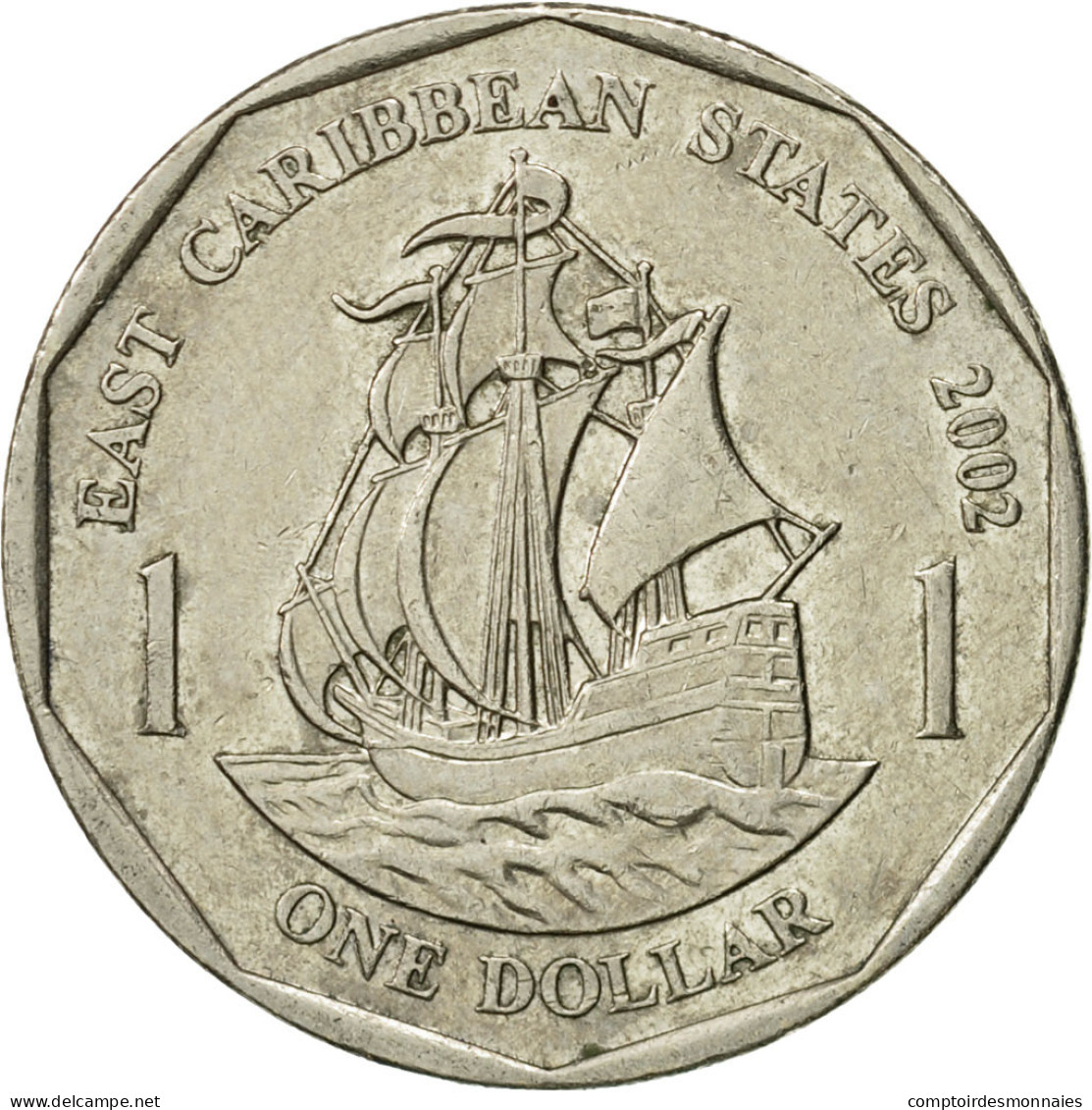 Monnaie, Etats Des Caraibes Orientales, Elizabeth II, Dollar, 2002, British - Territoires Britanniques Des Caraïbes