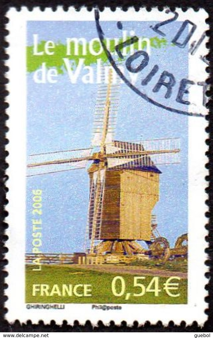 Oblitération Cachet à Date Sur Timbre De France N° 3949 - Le Moulin De Valmy - Used Stamps