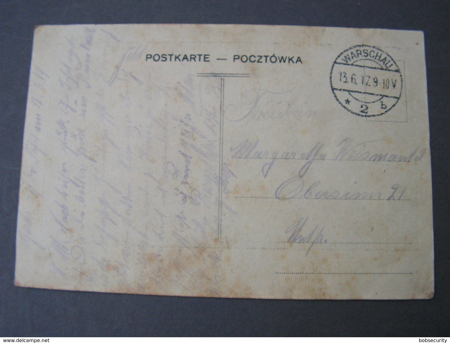 PL Lodz Karte 1917 Feldpost - Polen