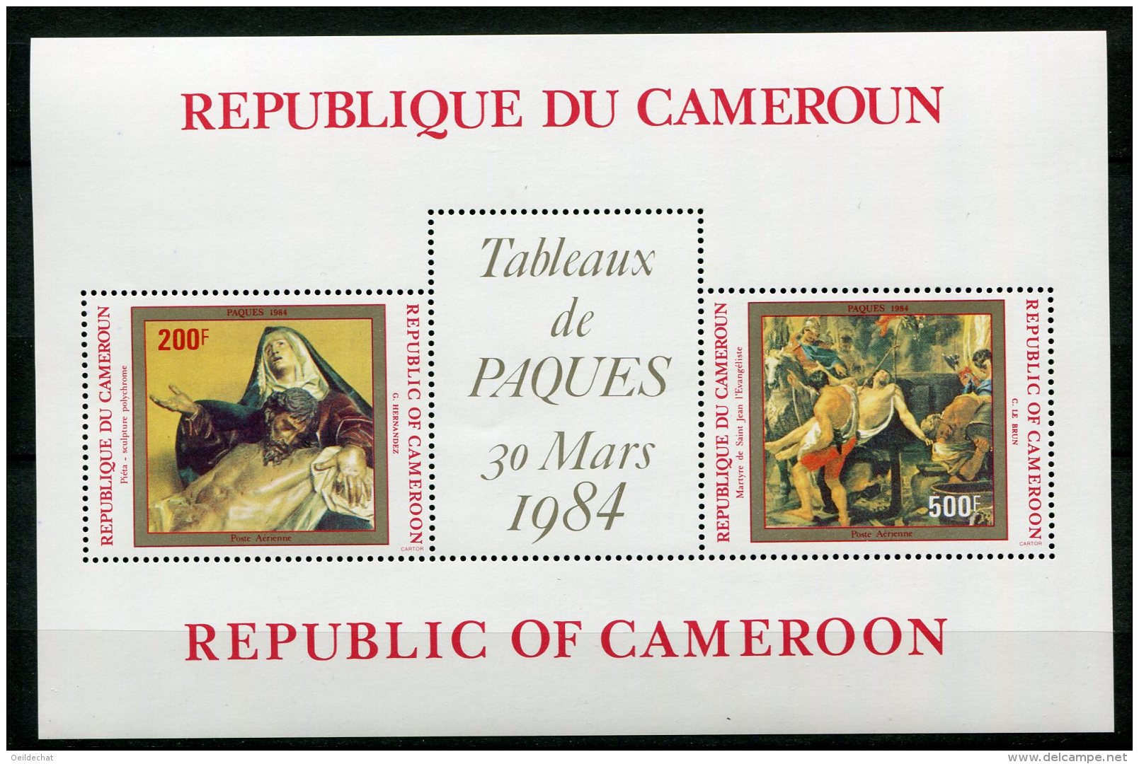 8008  CAMEROUN    BF  21 **   Pâques      1984    TTB - Camerun (1960-...)