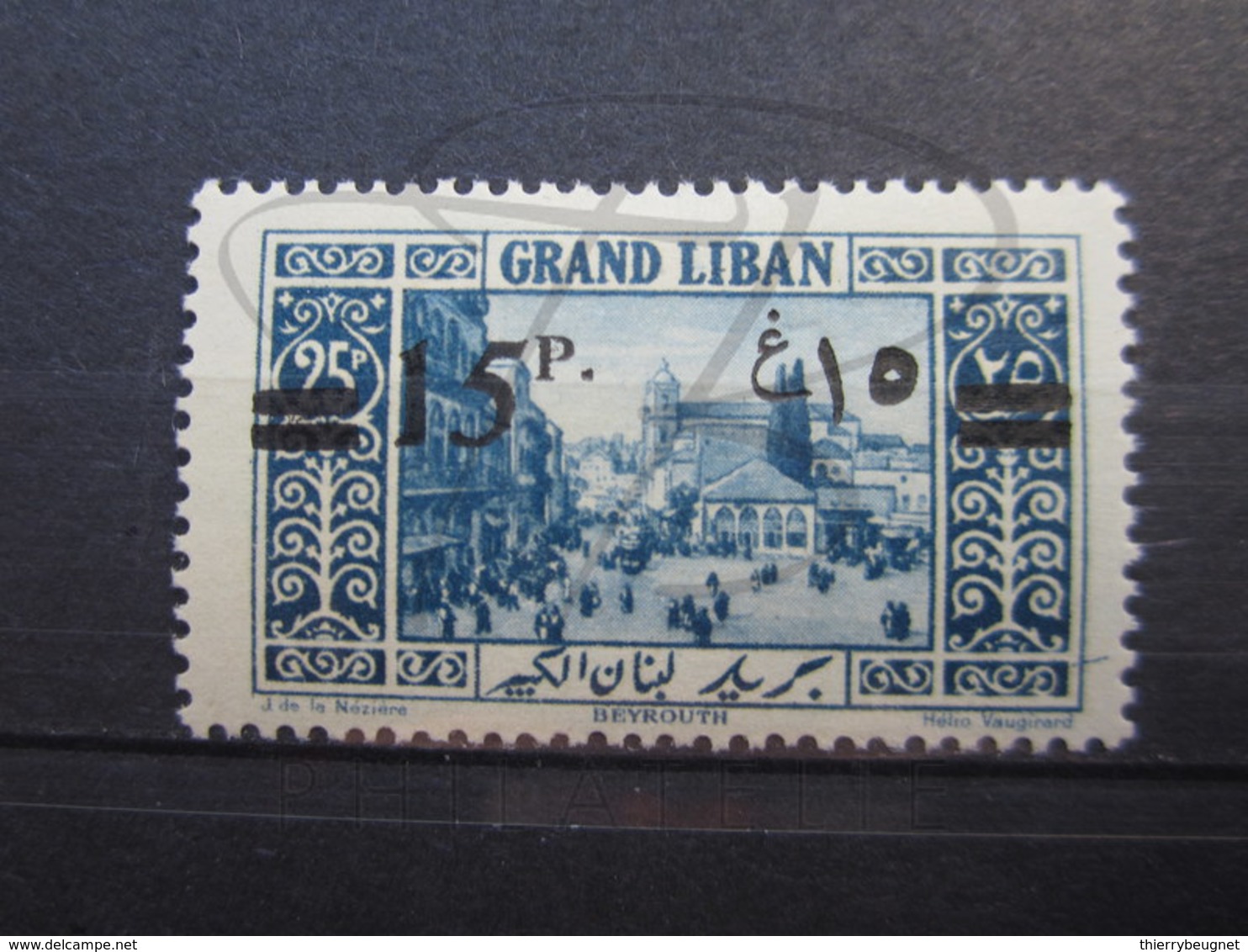 VEND BEAU TIMBRE DU GRAND LIBAN N° 79 , X !!! - Unused Stamps