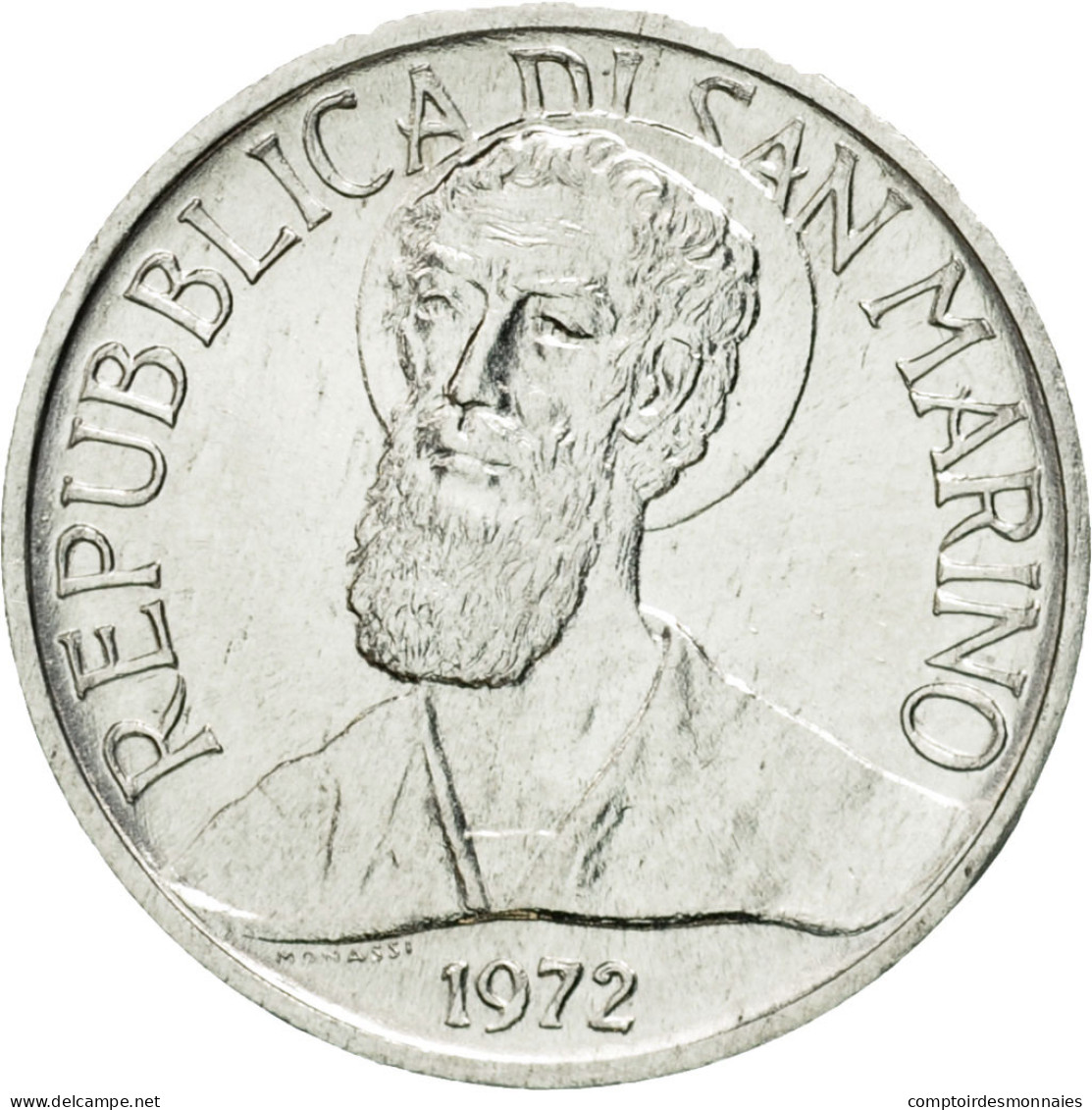 Monnaie, San Marino, Lira, 1972, Rome, TTB, Aluminium, KM:14 - Saint-Marin