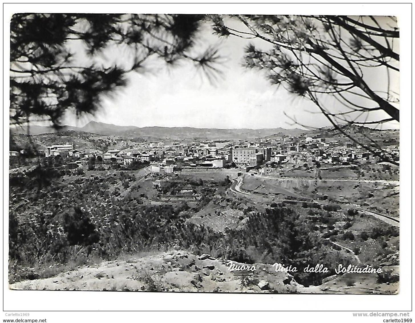 NUORO VISTA DALLA SOLITUDINE VIAGGIATA FG - Nuoro