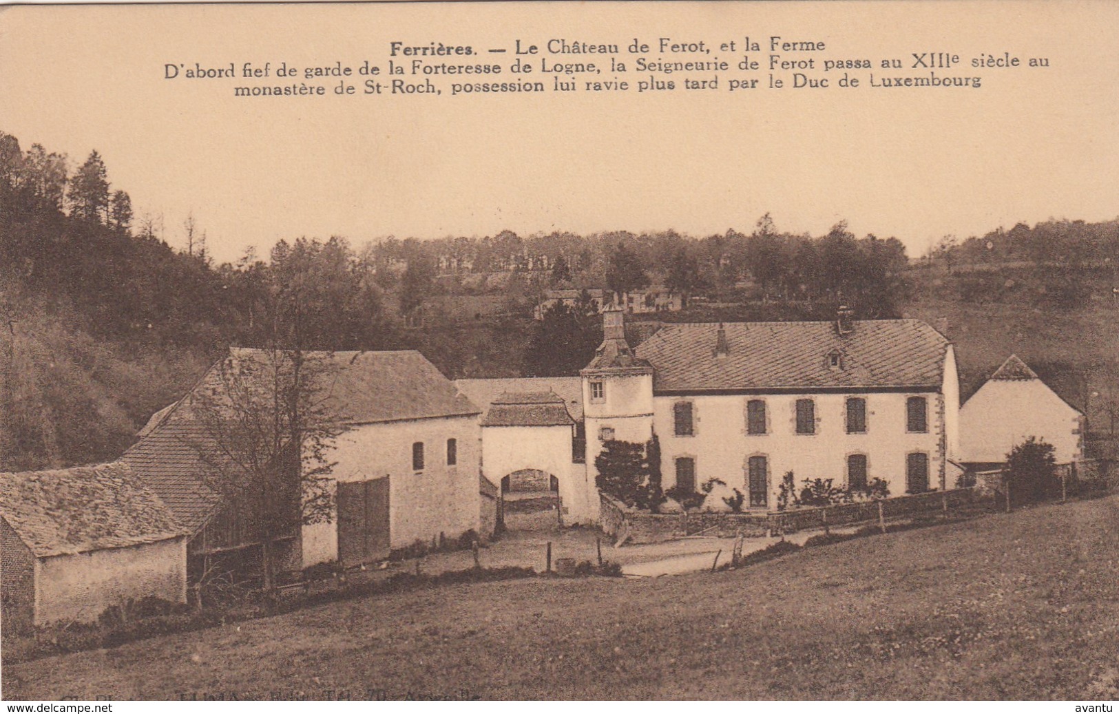 FERRIERES / LE CHATEAU DE FEROT ET LA FERME - Ferrieres