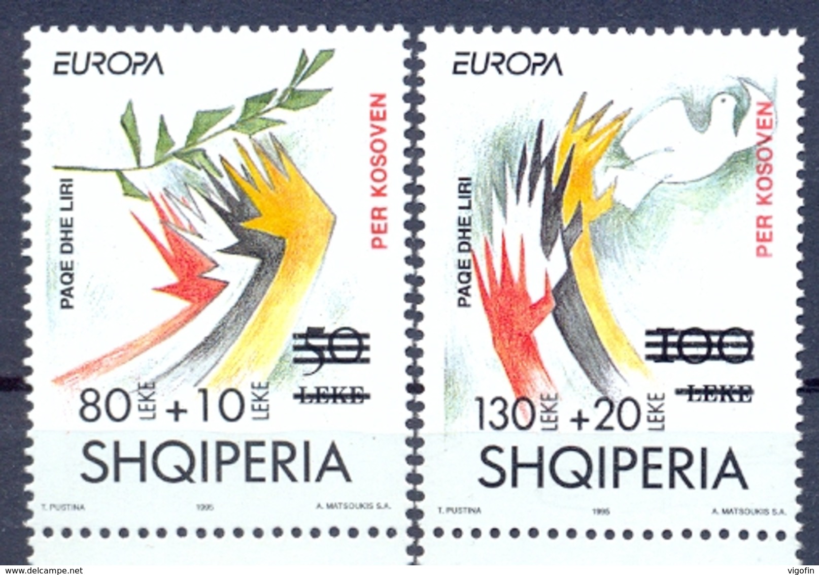 AL 2001-2784-5, SAVE KOSOVO ALBANIA, 1 X 2v, MNH - Albanien