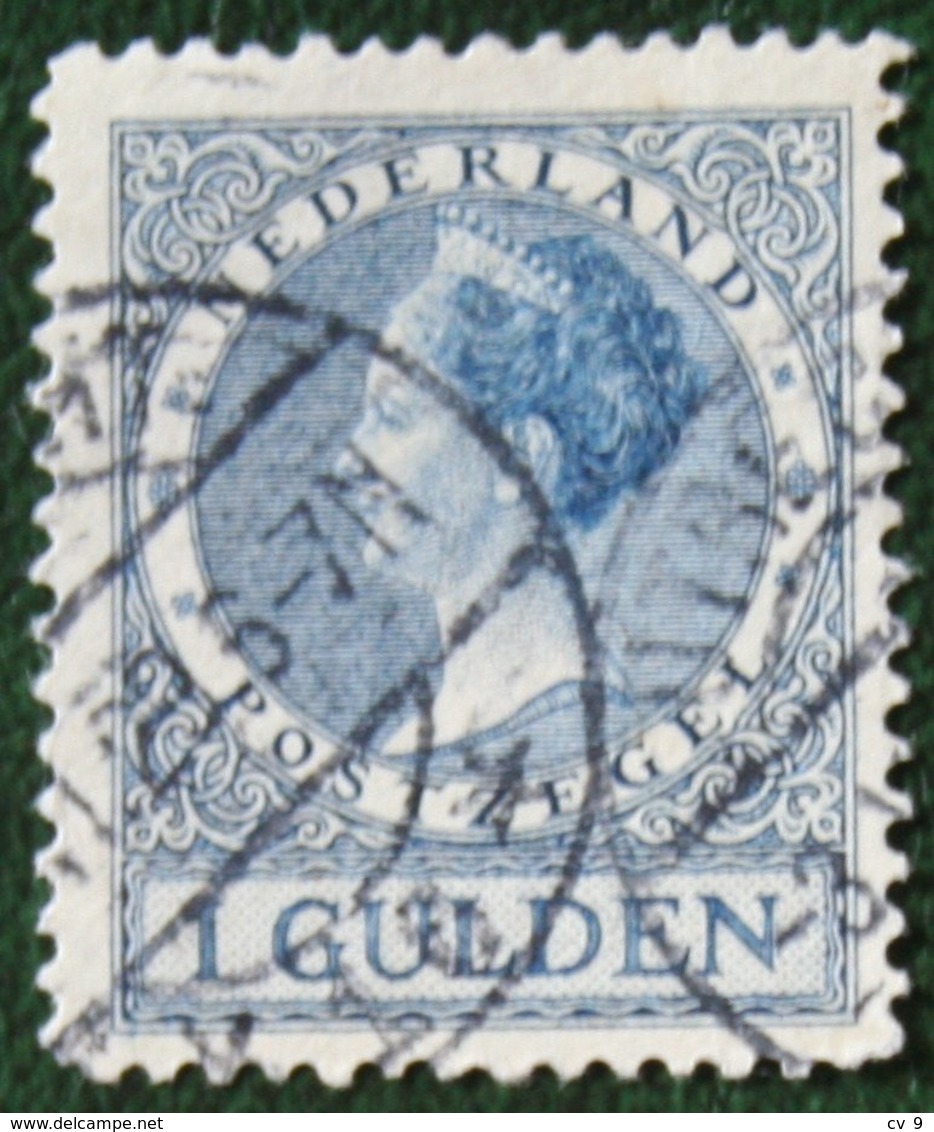 1 Gld Wilhelmina Perf 11 1/2 NVPH 163 163A (Mi 168 A) 1926 1930 Gestempeld / USED NEDERLAND / NIEDERLANDE - Used Stamps