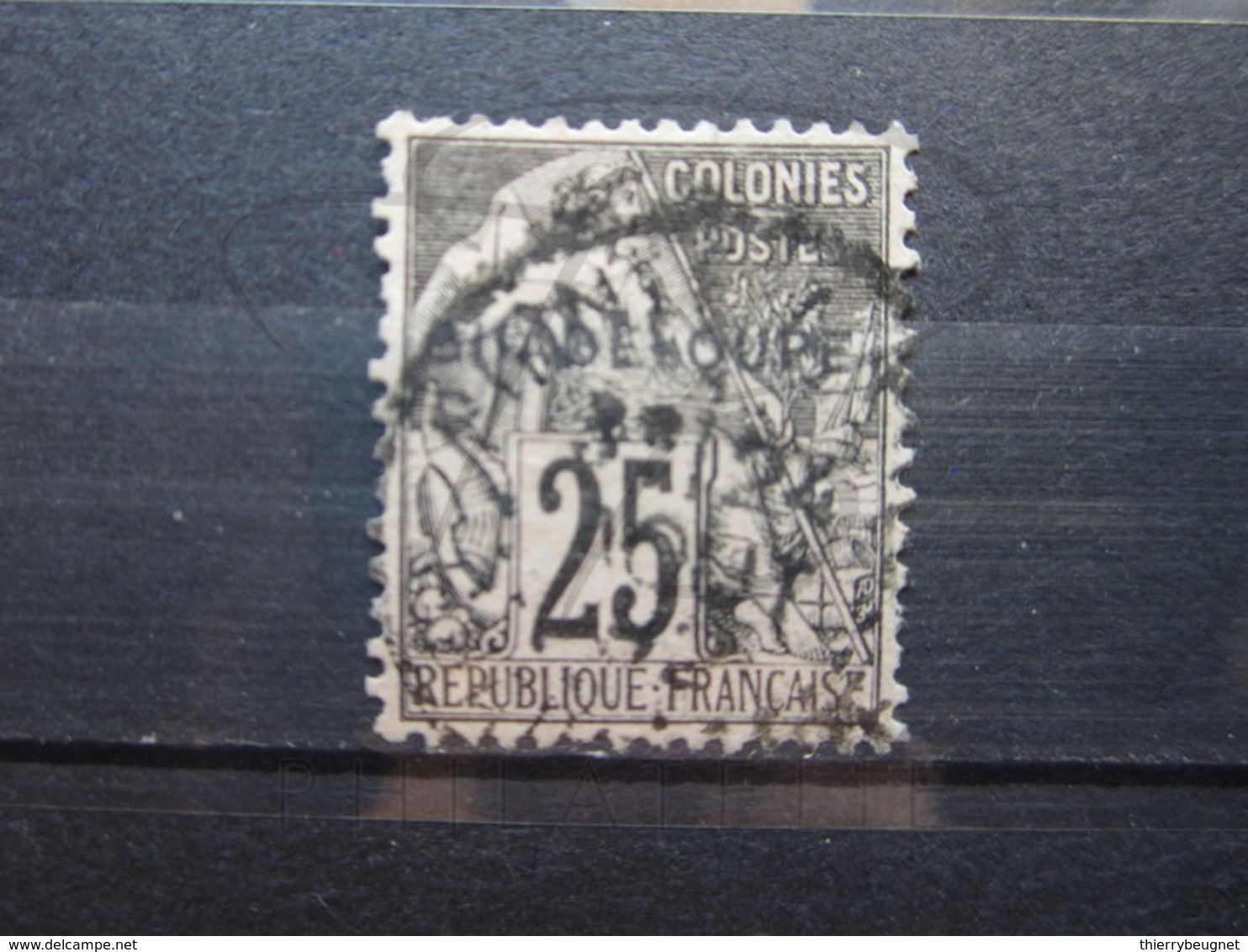 VEND BEAU TIMBRE DE GUADELOUPE N° 21 !!! - Oblitérés