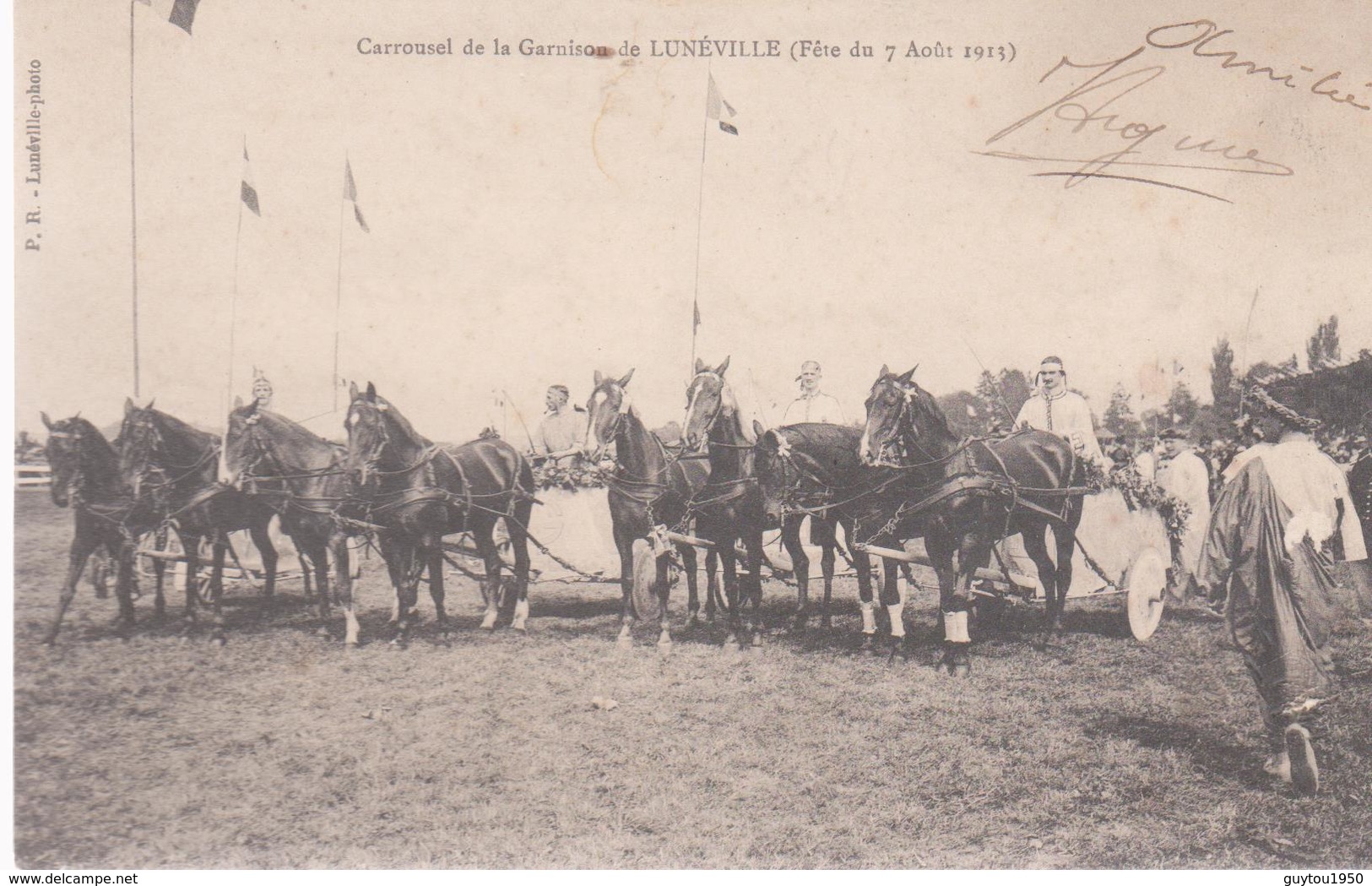 Lunéville  Carrousel De La Garnison Fete Du 7 Aout 1913 - Luneville