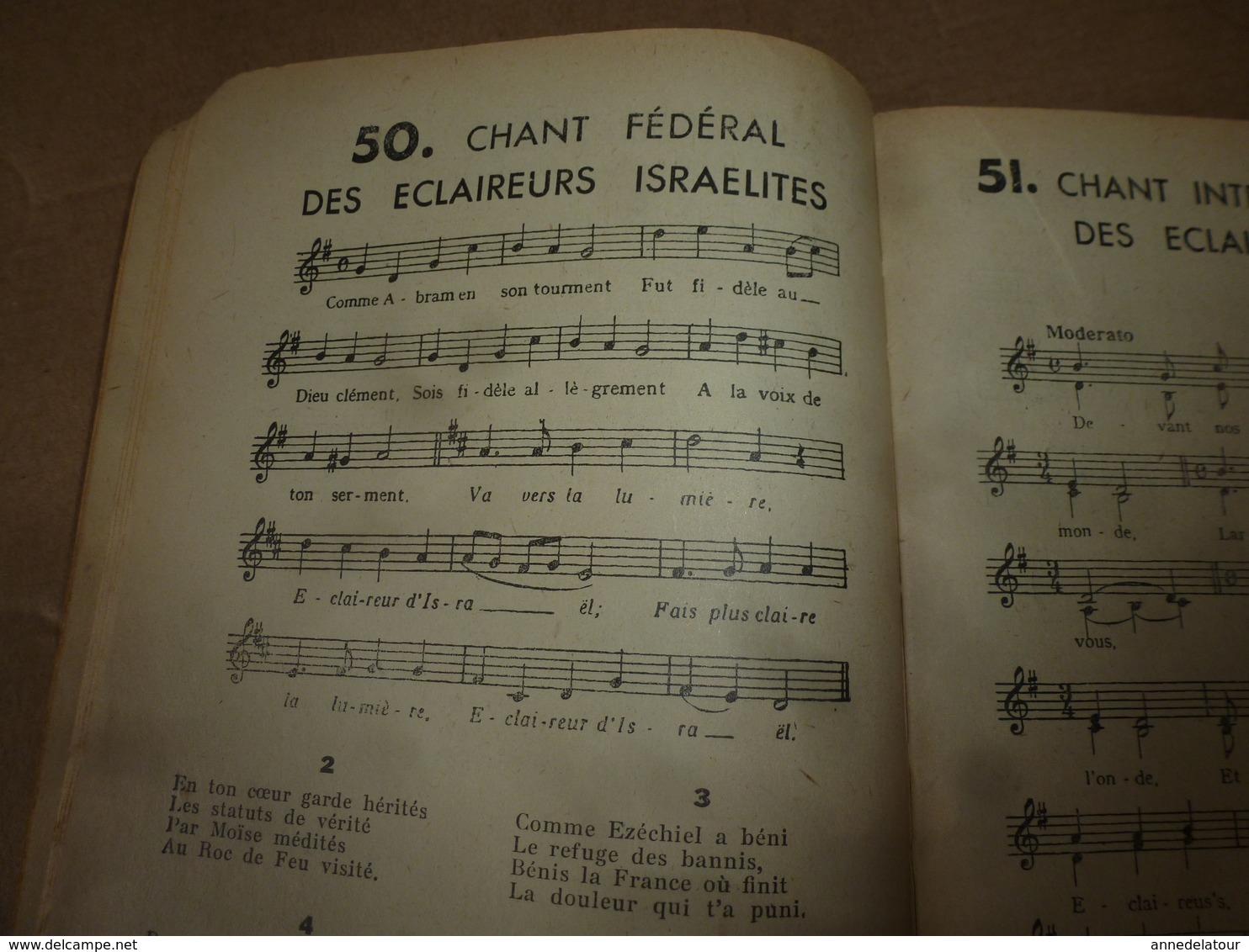 1947 LE COQ chansonnier scout des Eclaireurs Unionistes de France -  illustré par Le Page