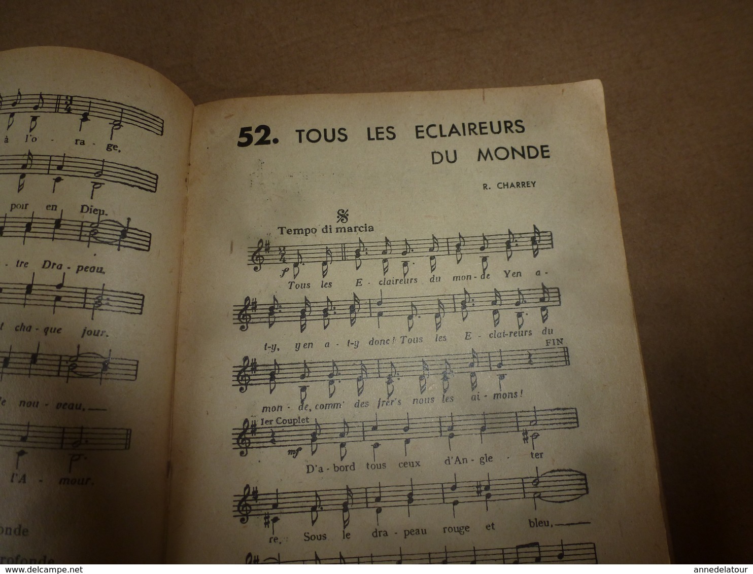 1947 LE COQ chansonnier scout des Eclaireurs Unionistes de France -  illustré par Le Page