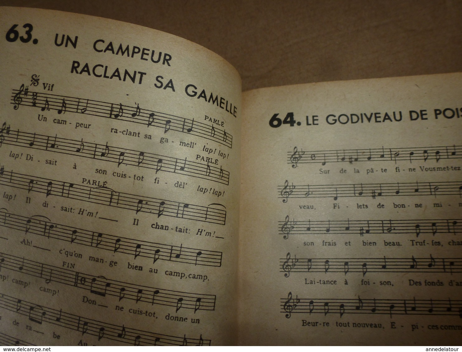 1947 LE COQ chansonnier scout des Eclaireurs Unionistes de France -  illustré par Le Page