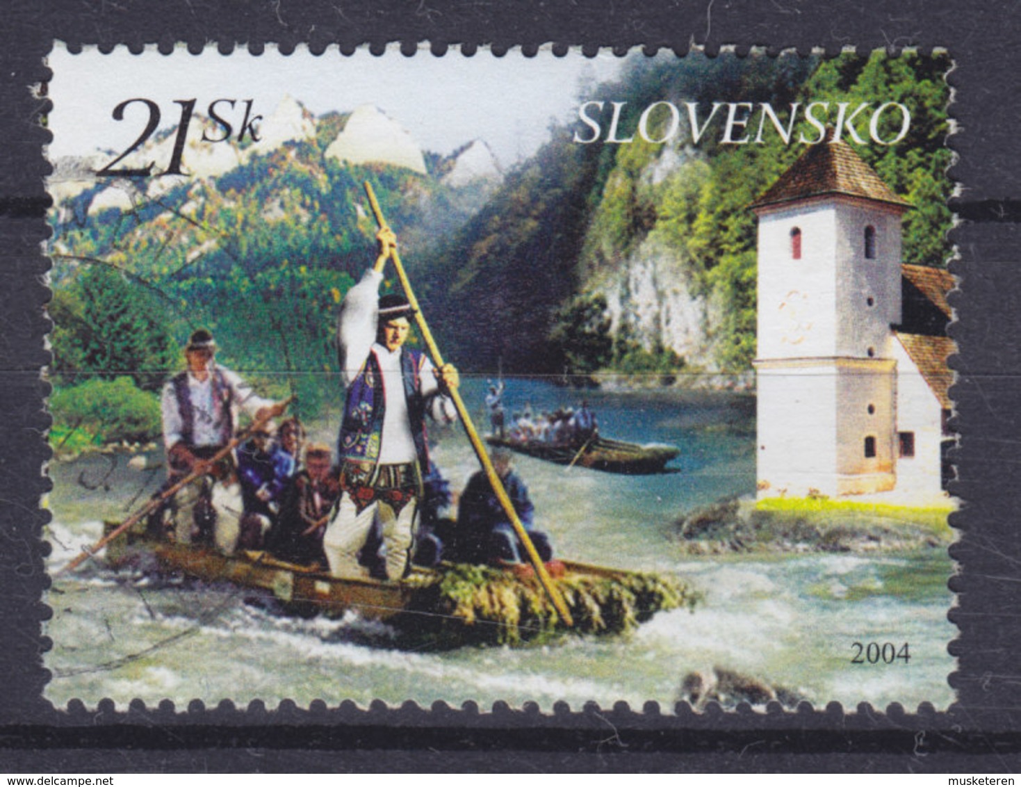 Slovakia 2004 Mi. 492     21 Sk Floss Auf Dem Dunajec Parallelausgabe Joint Issue W. Poland - Oblitérés