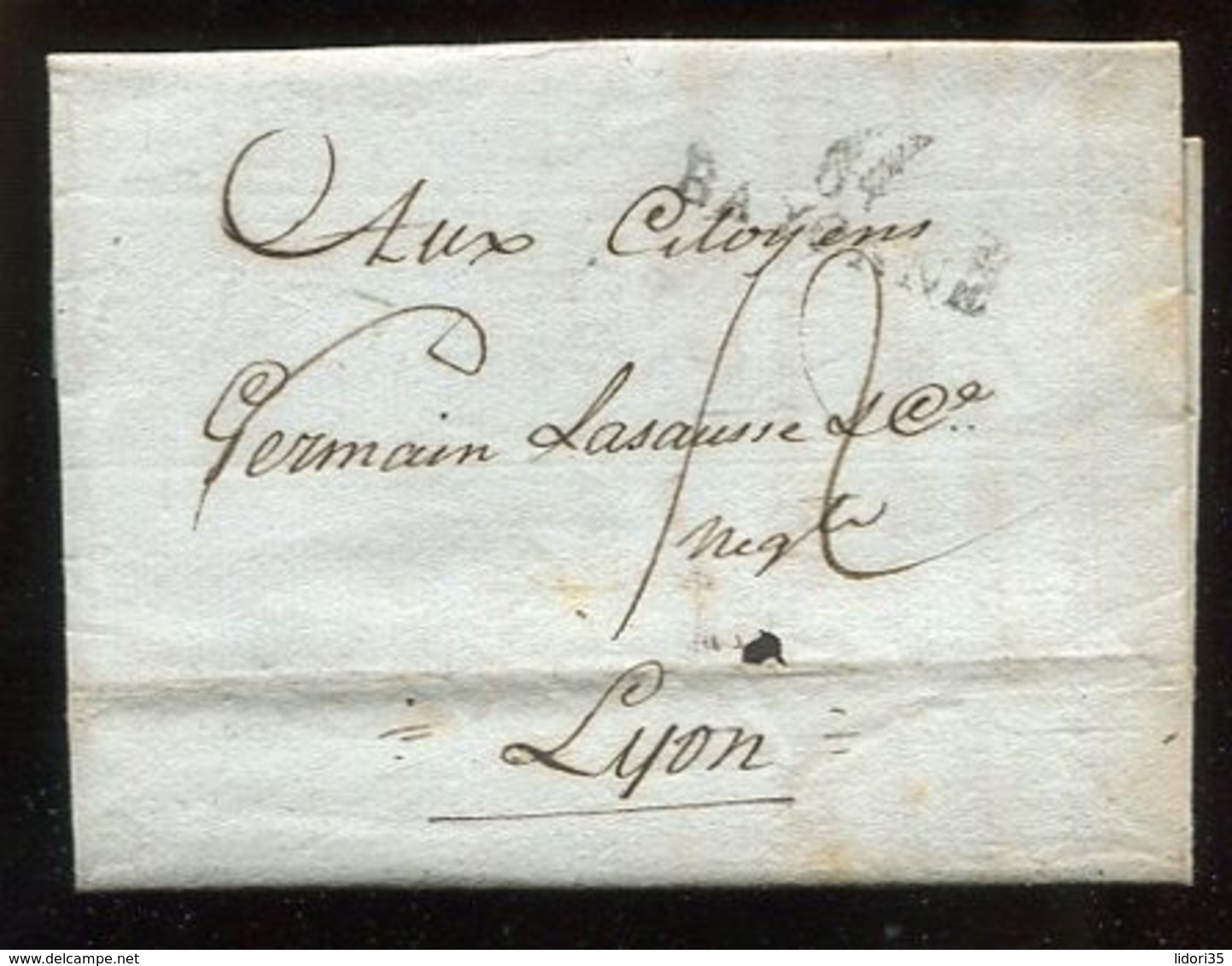 Frankreich / 1809 / Vorphila-Bf. L2-Stempel BAYONNE (14239) - 1801-1848: Vorläufer XIX