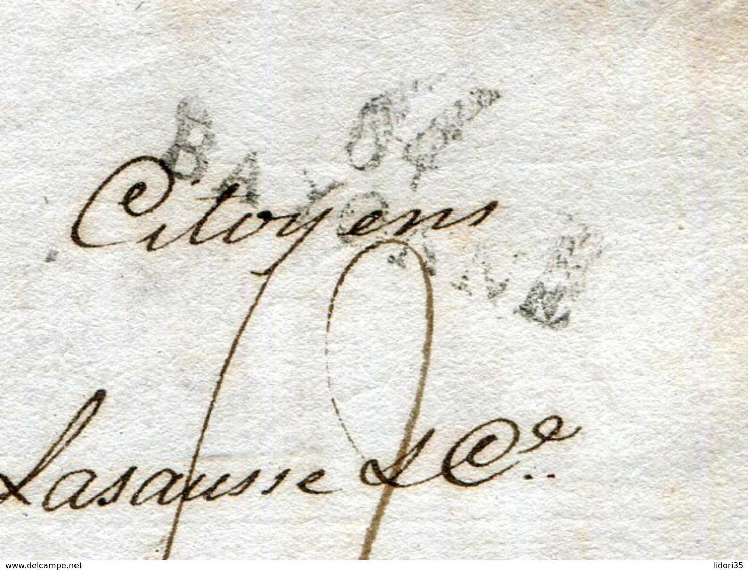 Frankreich / 1809 / Vorphila-Bf. L2-Stempel BAYONNE (14239) - 1801-1848: Vorläufer XIX