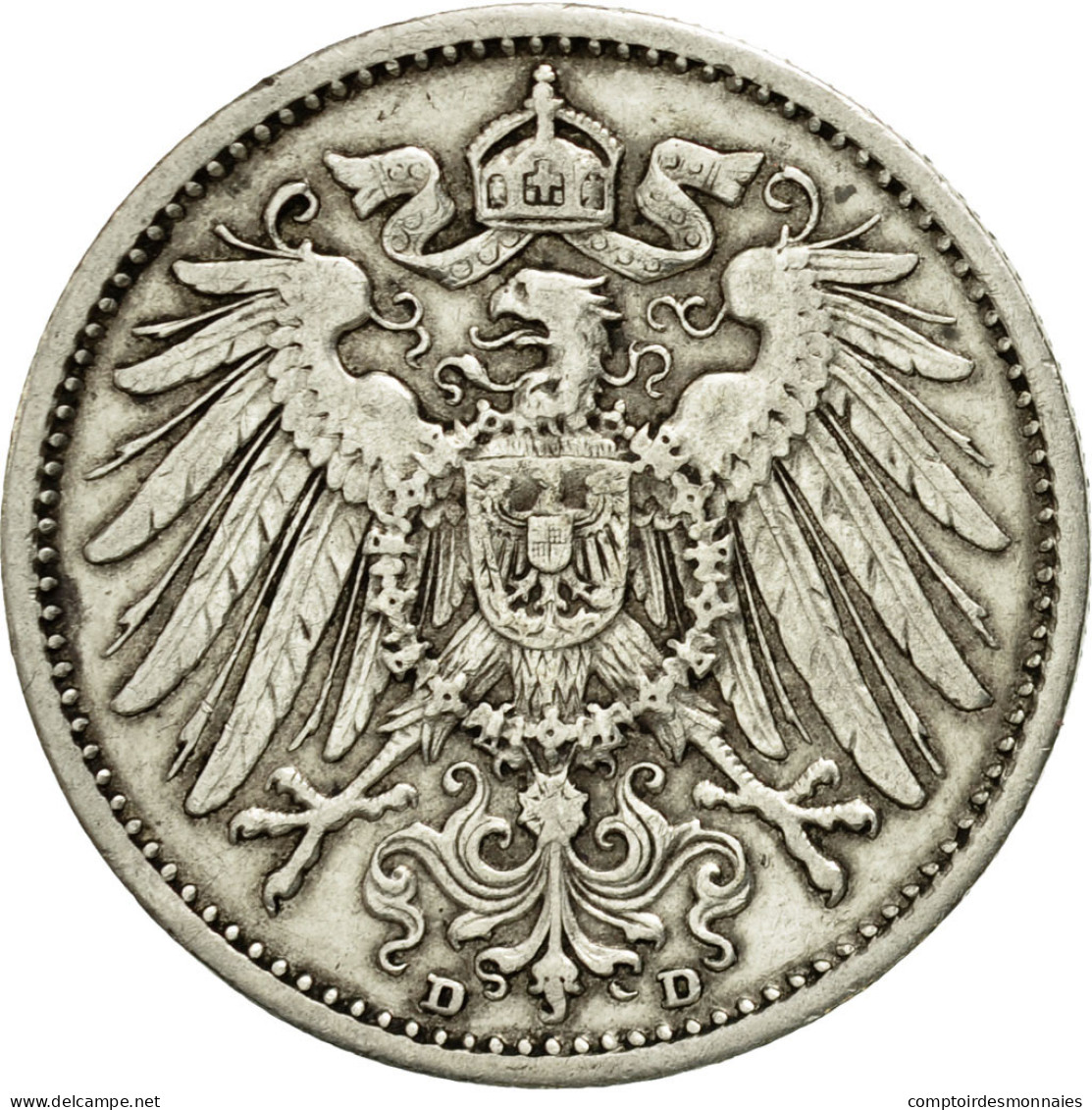 Monnaie, GERMANY - EMPIRE, Wilhelm II, Mark, 1909, Munich, TTB, Argent, KM:14 - 1 Mark