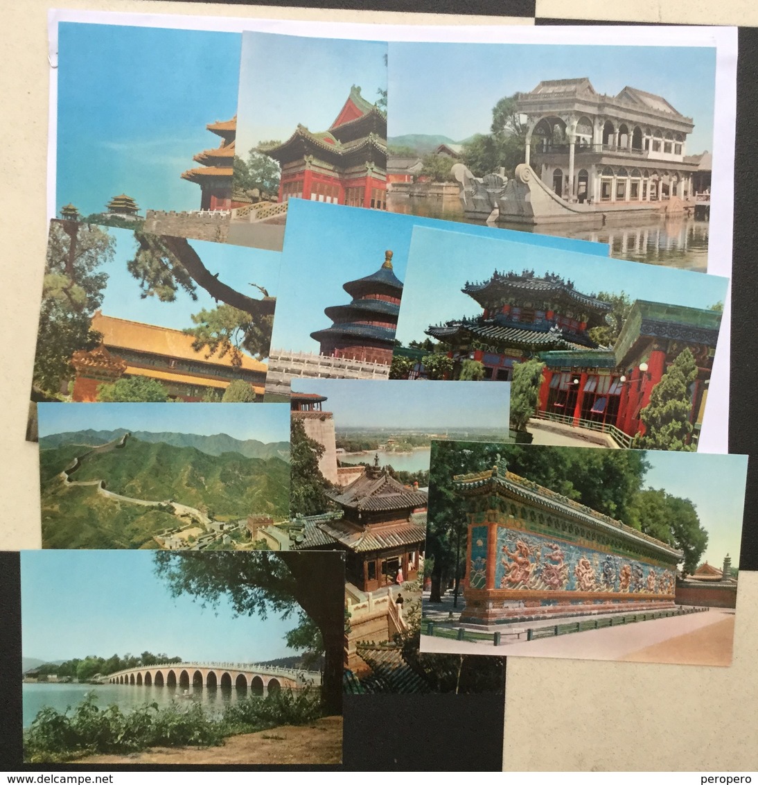 AK   CHINA  ANCIENT ARCHITECTURE  OF  PEKING   ALBUM WITH 10 POSTCARDS - China (Hong Kong)