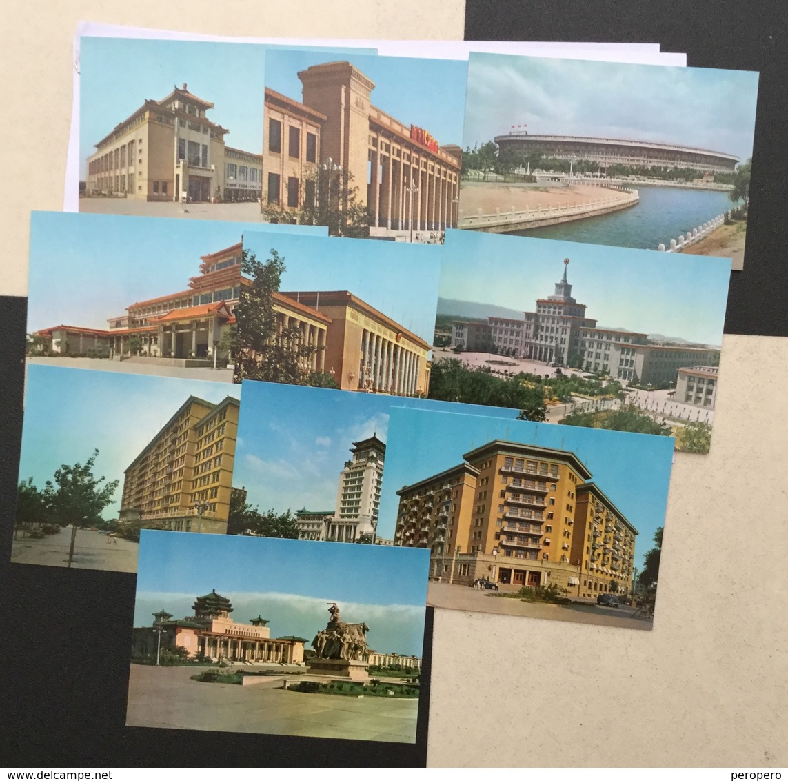 AK   CHINA  BUILDINGS  OF  PEKING   ALBUM WITH 10 POSTCARDS - Chine (Hong Kong)