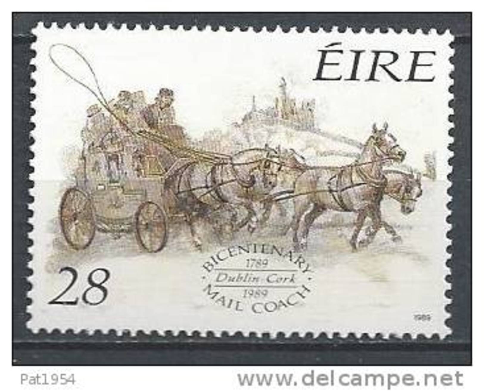 Irlande 1989 N°687 Neuf ** Malle Poste, Voiture à Cheval - Neufs