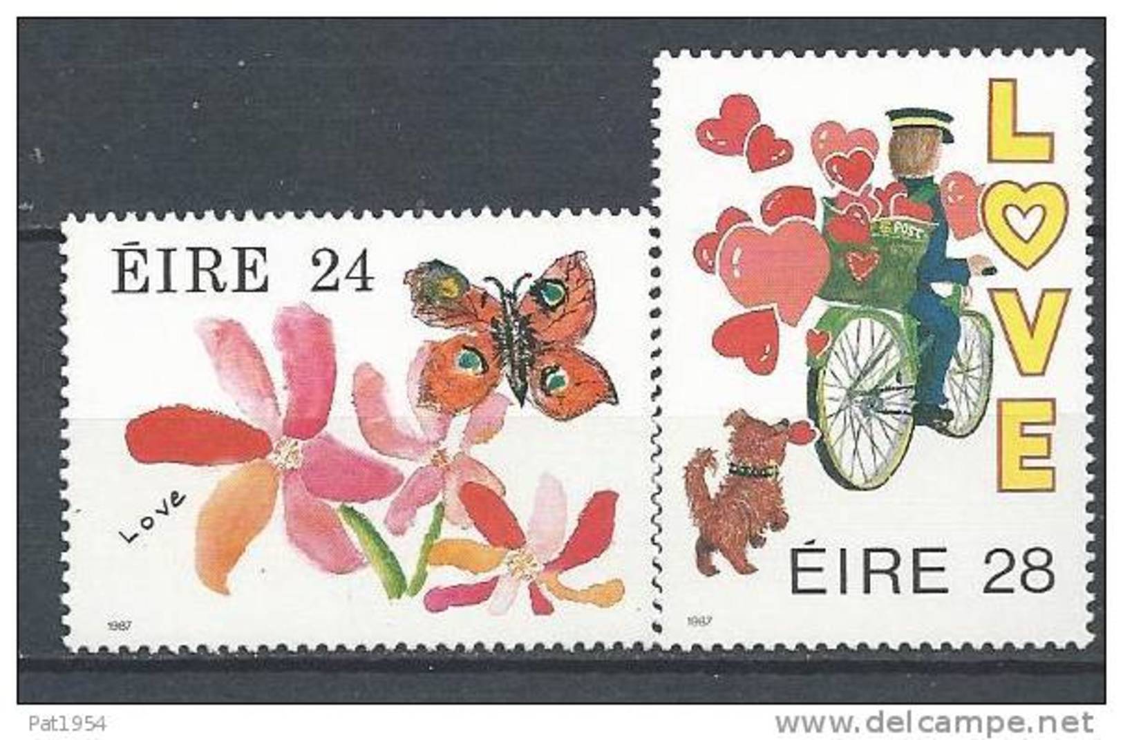 Irlande 1987 N°616/617 Neufs ** Messages D'Amour - Nuovi