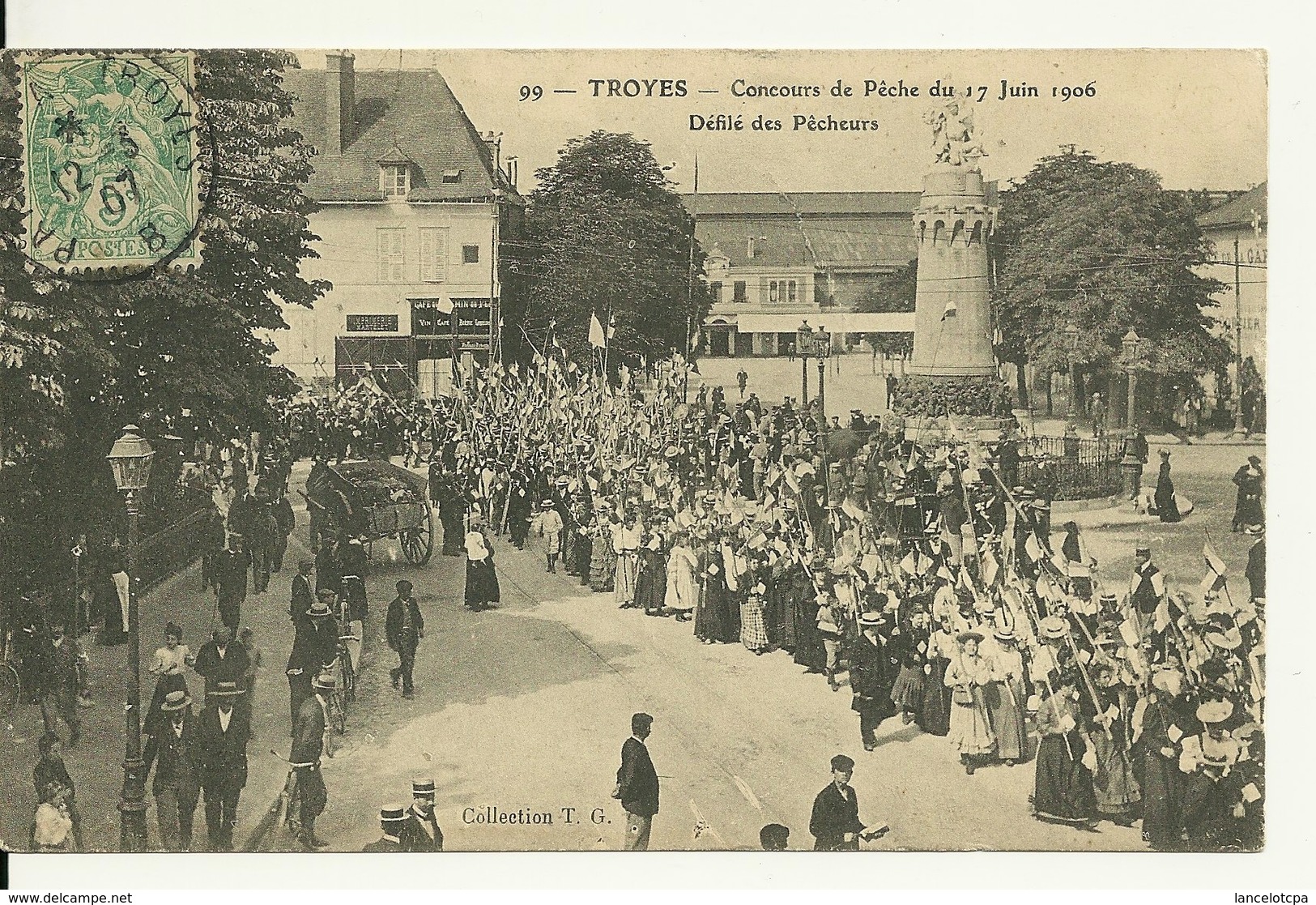 10 - TROYES / CONCOURS DE PECHE Du 17 JUIN 1906 - DEFILE DES PECHEURS - Troyes