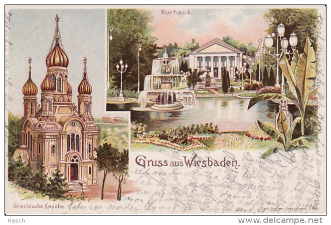 2504110Gruss Aus Wiesbaden, 1900 - Wiesbaden