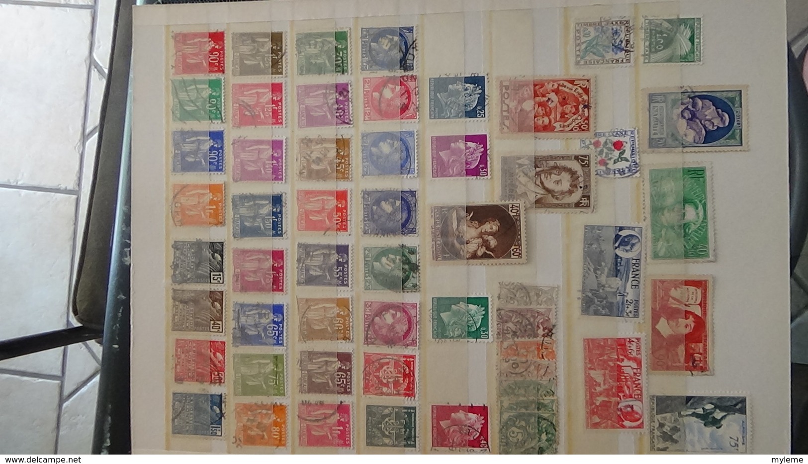 Collection France oblitéré dont carnets croix rouge de 1954 + CA. PORT OFFERT DES 50 EUROS D'ACHATS. Voir commentaires